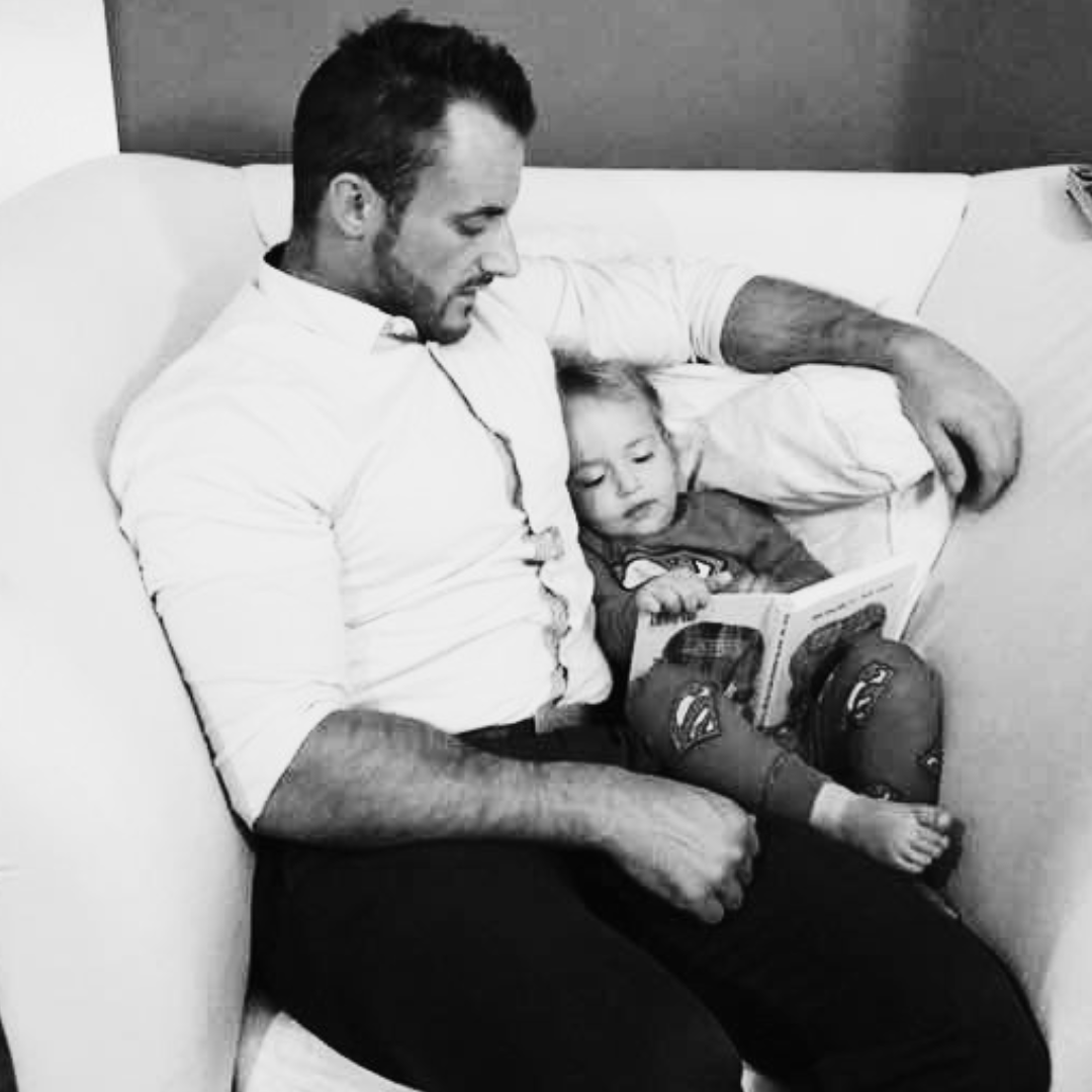 Jason with his son