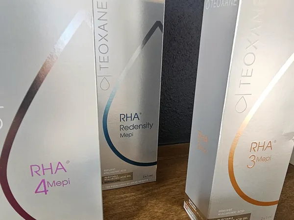 RHA dermal filler packaging